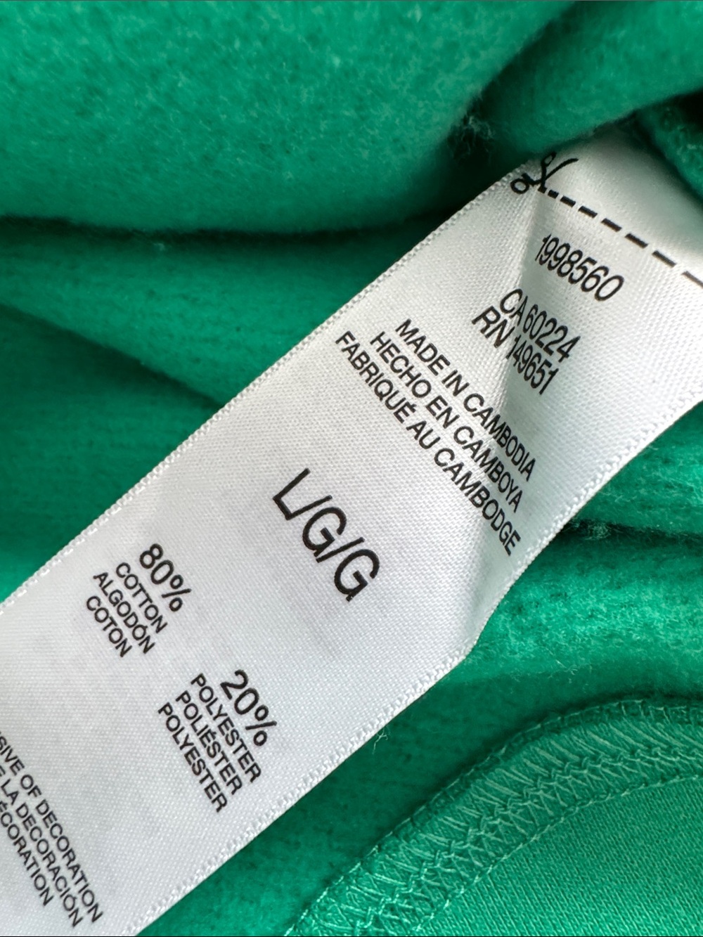 Esprit Green Crewneck Sweatshirt with White Logo - Picture 3 of 3